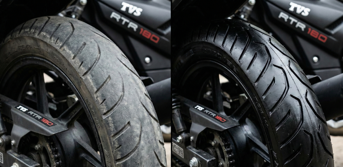 Old vs New Tyre Comparison